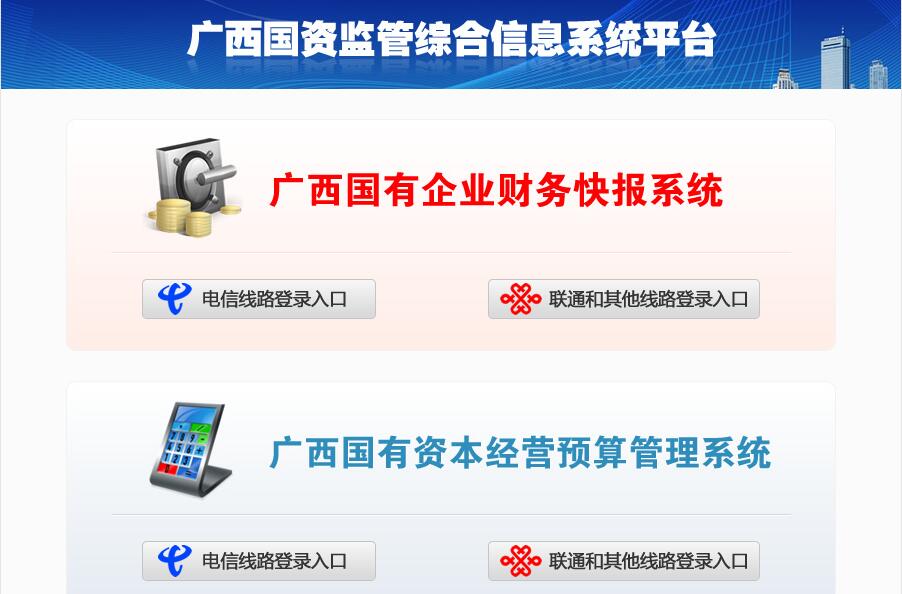广西国资监管综合信息系统平台