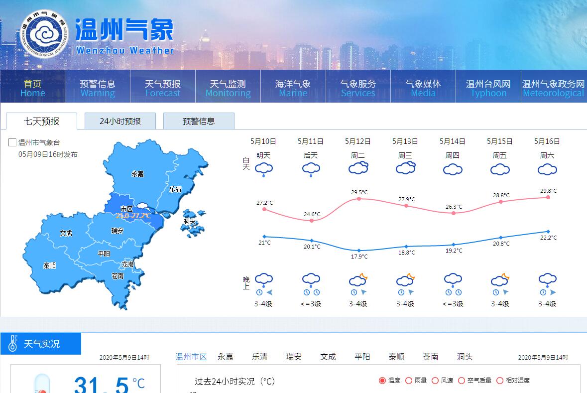温州市<font color=red><b>气象</b></font>局